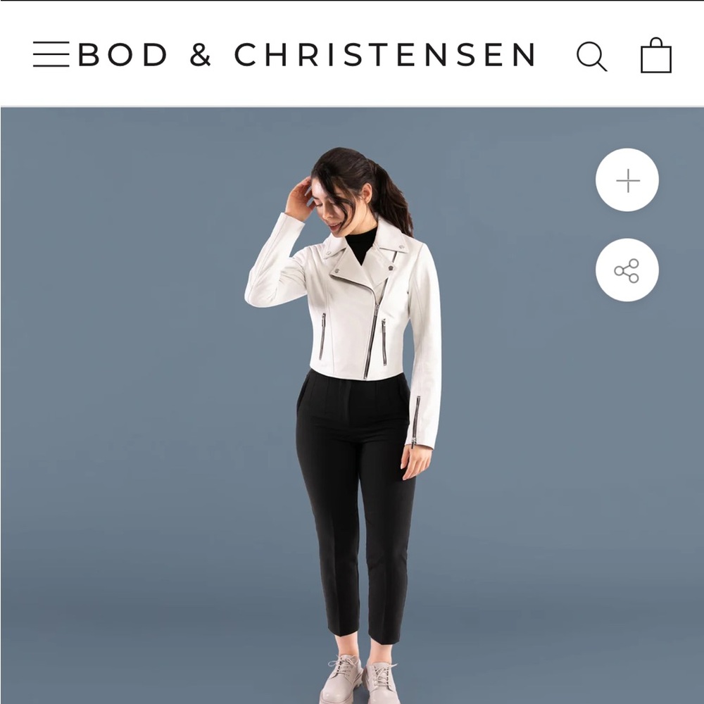 BOD & CHRISTENSEN XS Alina leather biker jacket